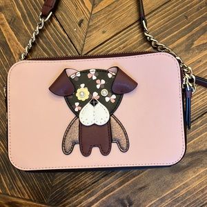 Kate spade dog pup double zip small crossbody